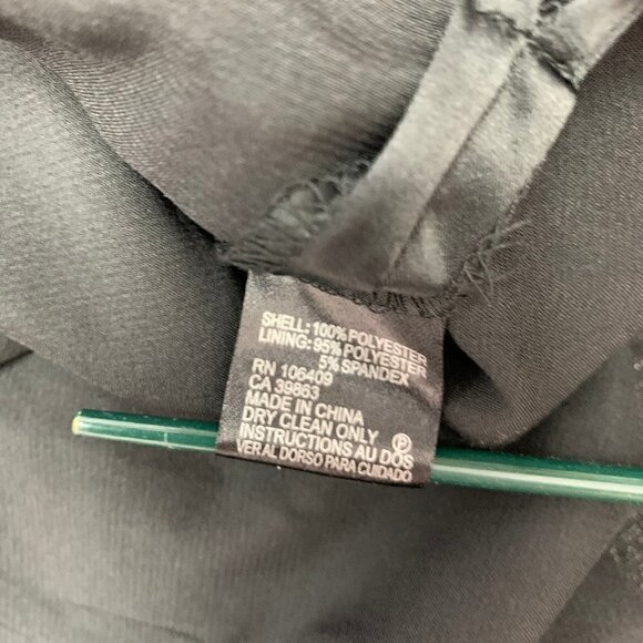 Tahari Size 4 Maxi Dress NWT Black Metallic Thread Sleeveless Boho Party V Neck - Picture 11 of 12